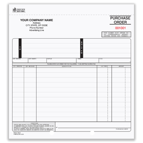 purchase order books 3 part