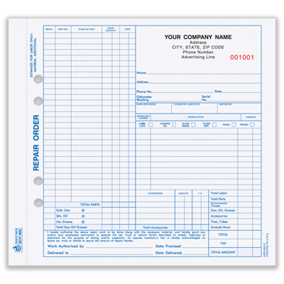 Personalized Forms - Imprinted Forms at a Fraction of the Cost of Custom