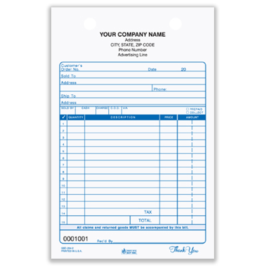 sales slips forms