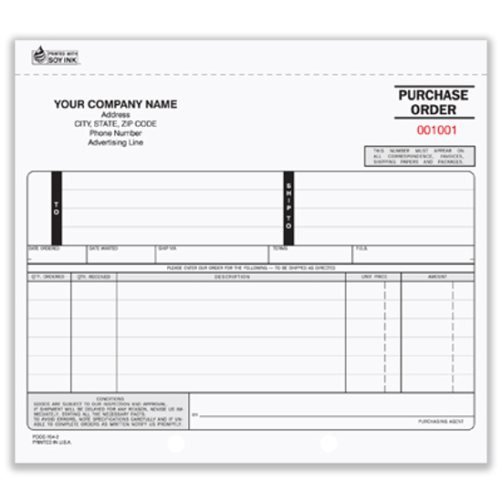 custom purchase order books