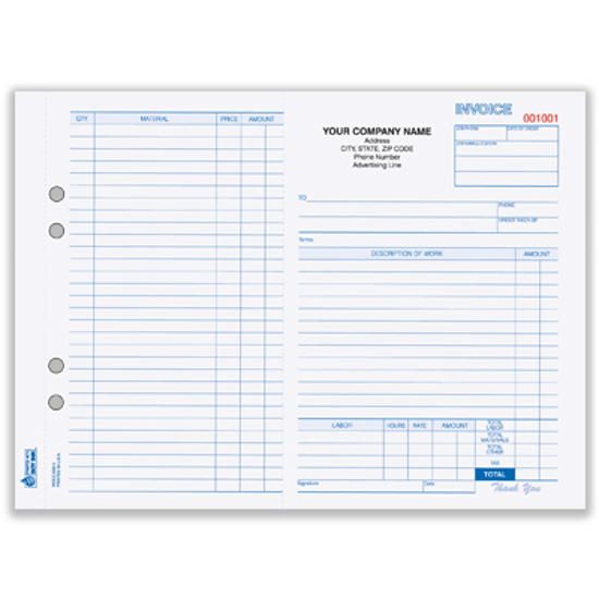 carbonless work order forms