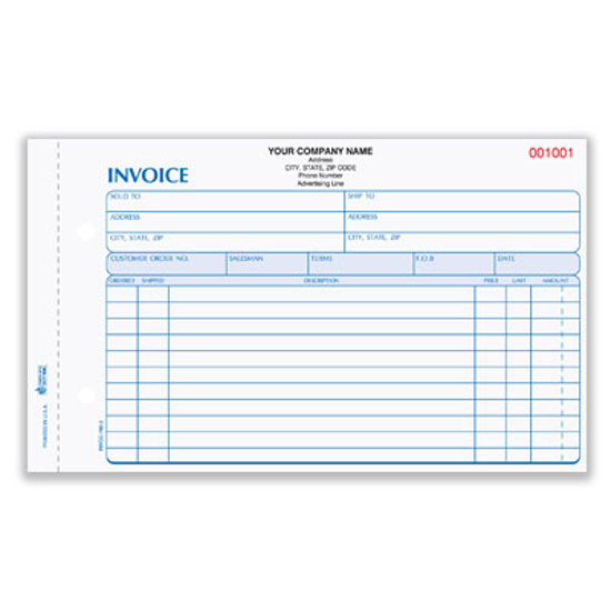 Picture of Invoice - 3 Part Carbonless (INVCC-760-3)