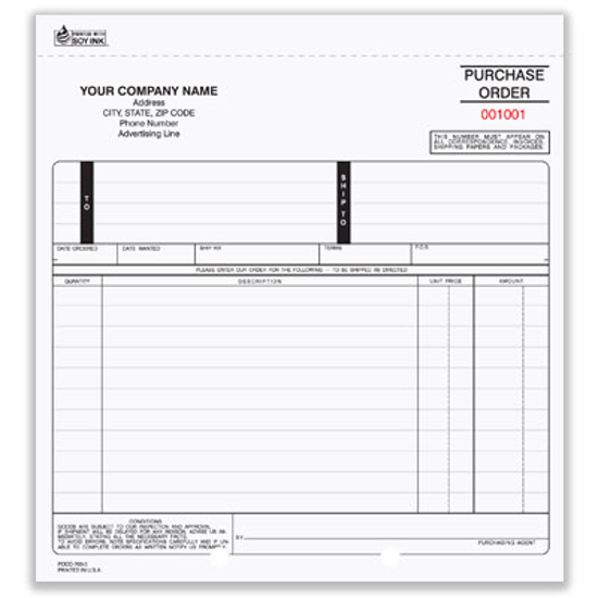 Picture of Purchase Order Form - 3 Part Carbonless (POCC-708-3)