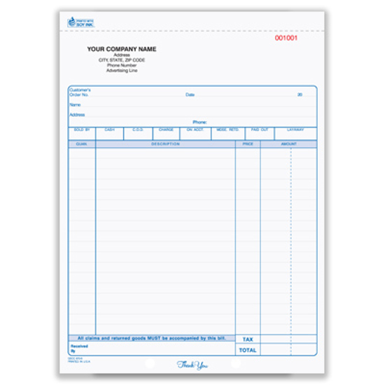 Picture of General Sales Form - 2 Part Carbonless (GSCC-670-2)