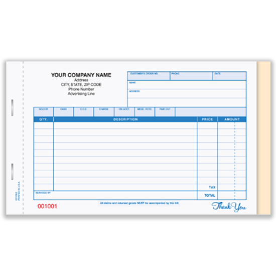 Picture of General Sales Book - 3 Part Carbonless (GP-139-3)