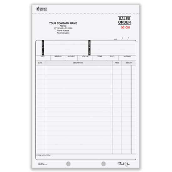 Picture of Sales Order Form - 3 Part Carbonless (SOFCC-699-3)