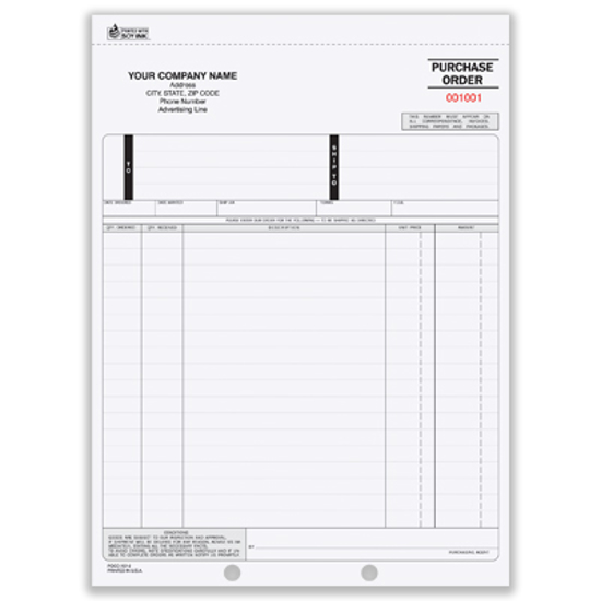 Picture of Purchase Order Form - 3 Part Carbon (PO-700-3)