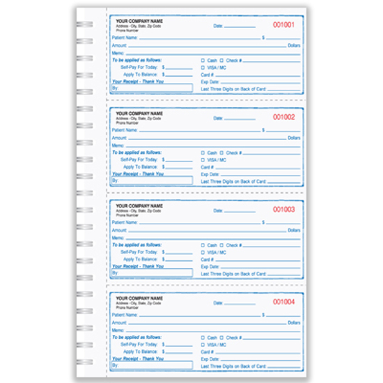 Picture of Medical Receipt Book - 2 Part Carbonless (MRB-109-2)