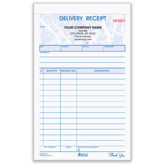 delivery receipt