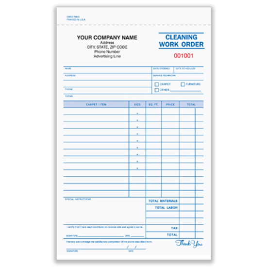 cleaning forms