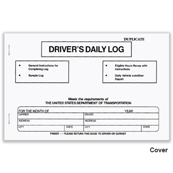 Picture of Driver's Log Book - 2 Part Carbonless (DDL-143-2)