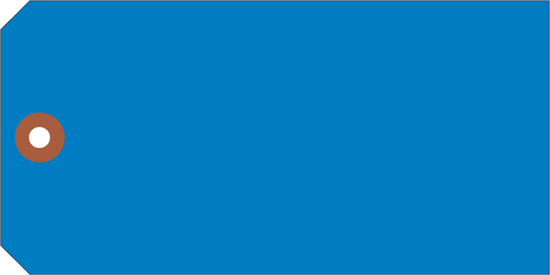 Picture of Blank Tags - Blue Size 8 (CSU-8135)