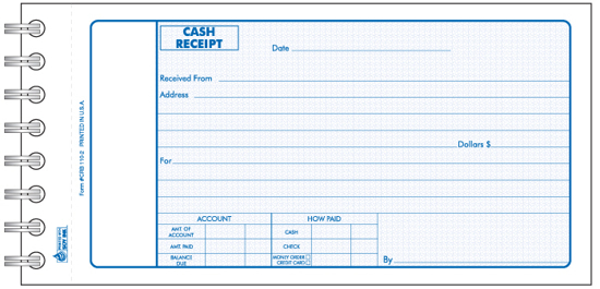 Picture of Cash Receipt Book - 2 Part Carbonless (CRB-110-2)