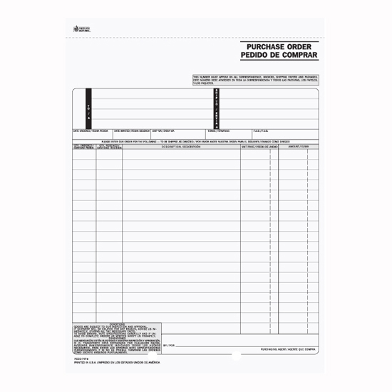 Picture of Purchase Order - 3 Part Carbonless (POCC-717-3)