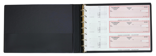 Picture of 7-Ring Check Binder - 14 x 10 Vinyl (RB-9988)