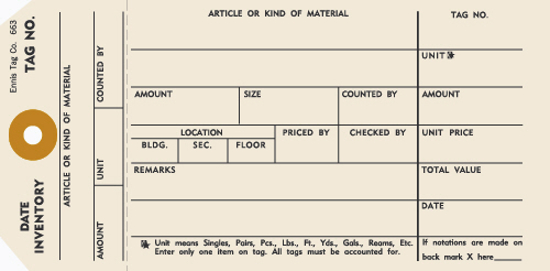 Picture of Inventory Tag (TI-3513)