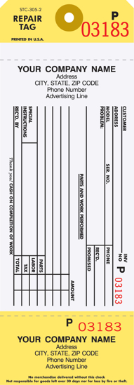 Picture of Repair Tag (STC-305-2)