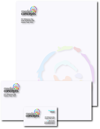 Picture of Business Stationery Package - Envelopes, Letterhead, Business Cards -Full Color (495650)