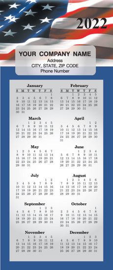 Picture of Card Calendars - 3 1/2" x 8 1/2" - Blank Backer (491275)