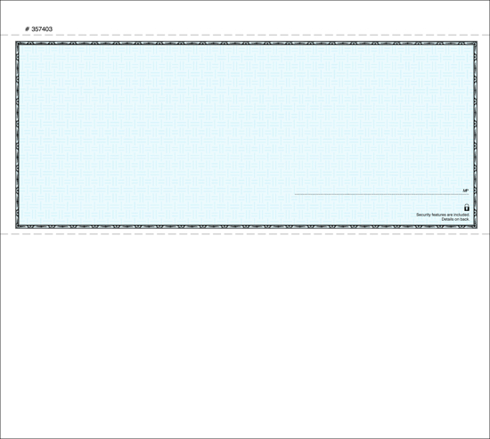 Picture of Custom Check 3PT Blue Safety Paper (SFCC-740-3)